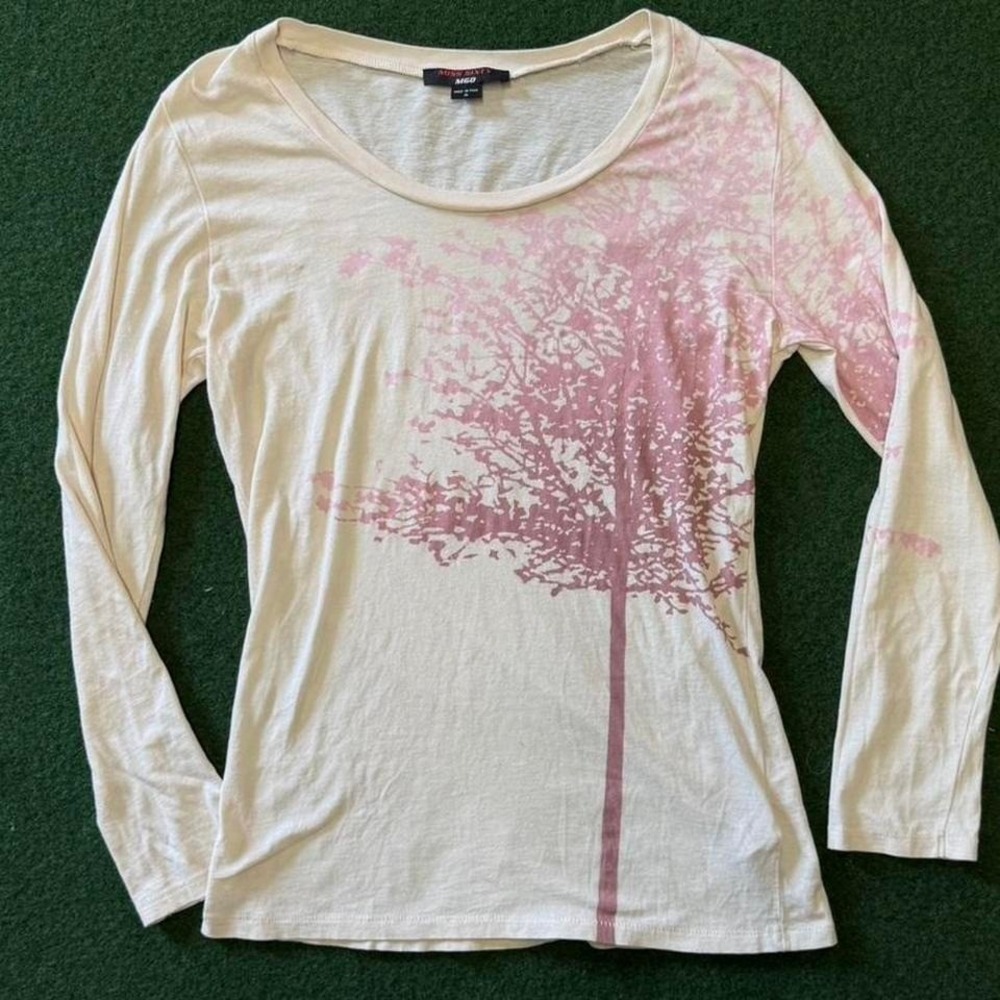 Miss Sixty pink tree graphic long sleeve top Size Medium